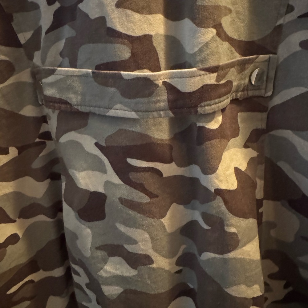 NWOT Belle by Kim Gravel Camouflage Field Jacket - Size 1X - Picture 9 of 9